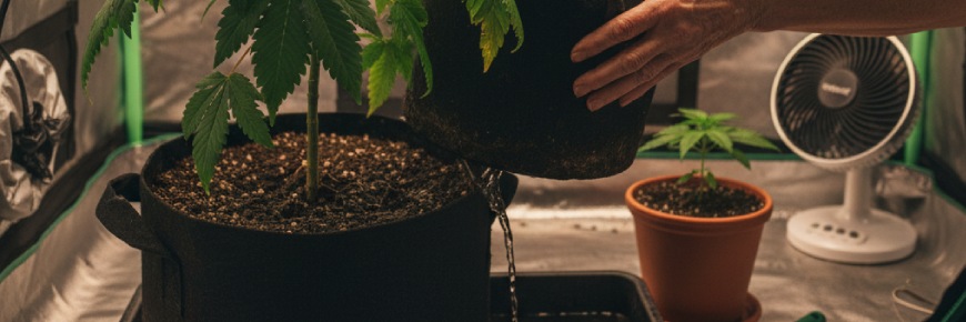 Cómo recuperar una planta de marihuana con exceso de agua